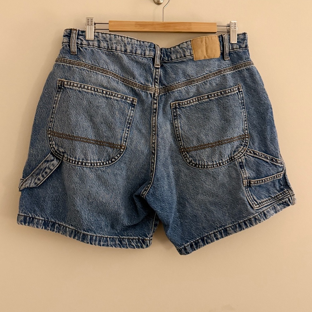 Cotton On Carpenter Denim Shorts Size 32 Blue Utility Streetwear - Picture 6 of 10